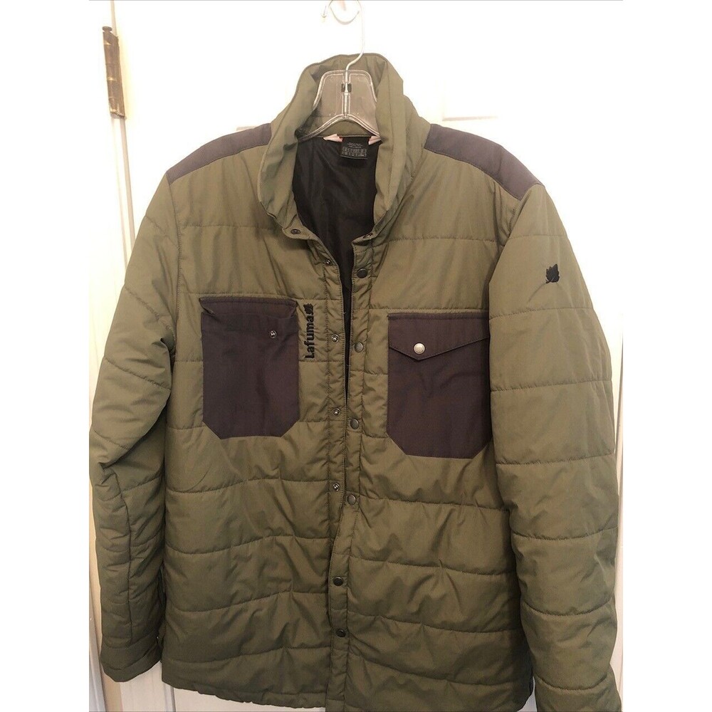 Lafuma Puffer Jacket Green Size Medium Excellent Condition
